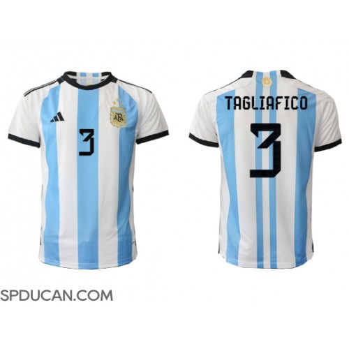 Muški Nogometni Dres Argentina Nicolas Tagliafico #3 Domaci SP 2022 Kratak Rukav